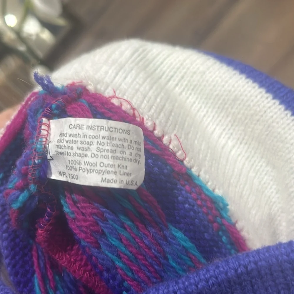 Vintage Wool Snow Beanie !!